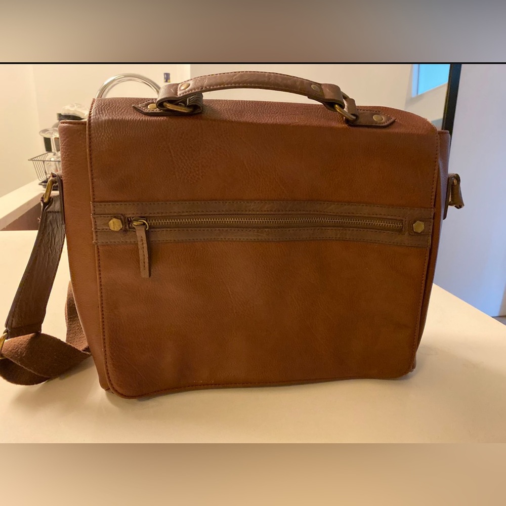Aldo leather cross body messenger bag